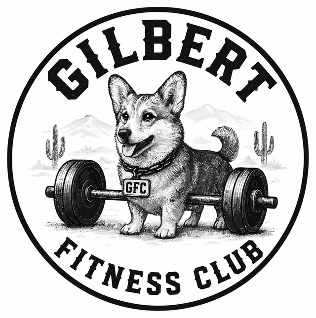 Gilbert Fitness Club community corgi badge